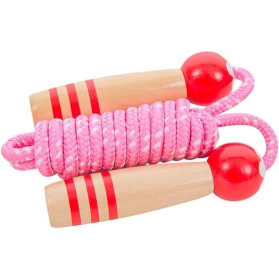 LustLocke - Corde à Sauter Multijoueurs De 5 Mètres Pour Enfants - Poignées En Bois - À Partir De 3 Ans