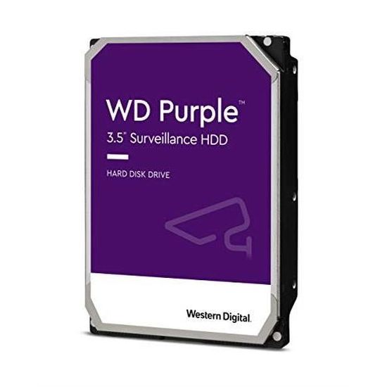 WD Purple 2To SATA 6Gb/s CE WD Purple 2To SATA 6Gb/s CE HDD 3.5p internal 256Mo Cache 24x7 Bulk