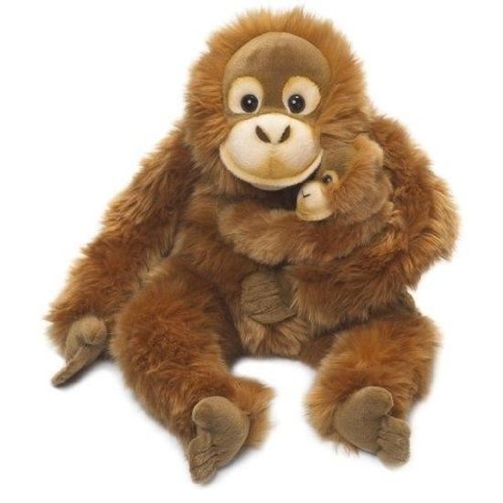 Peluche Maman Orang Outang avec Bébé - WWF - 15191007 - 25 cm