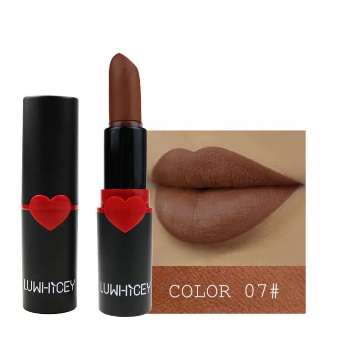 Cosmétiques de maquillage de rouge à lèvres mat coloré de longue durée de brillant à lèvres imperméable sexy n2112