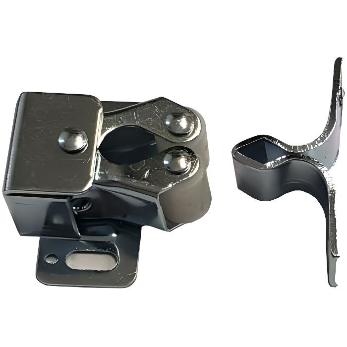 2 Systeme De Fermeture Meuble Loqueteau A Ressort Sur Axe Portes Interieures Camping Car, Caravane