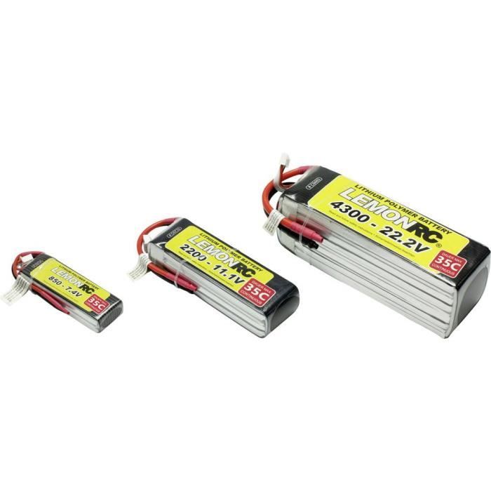 Pack d'accus de modélisme (LiPo) 7.4 V 350 mAh LemonRC C9450 35 C extrémités de câble ouvertes