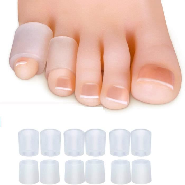 Protecteurs Orteils, Orteil Silicone, Toe Protecteurs Pour L'orteil Prévenir Frottant De Chaussures,Petit Orteil Manches