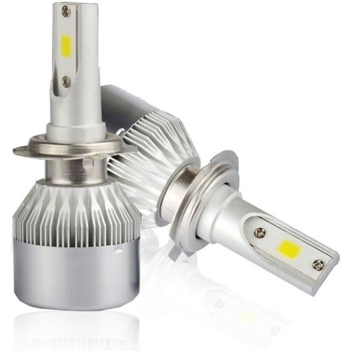 KIT XENON LED H7 6000K 200W 30000LM AMPOULE BLANC FEUX PHARE ANTI ERREUR 2x TOP