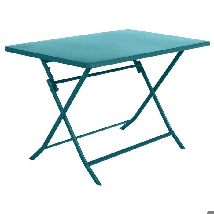 Table extérieur rectangulaire Greensboro bleu canard Hespéride
