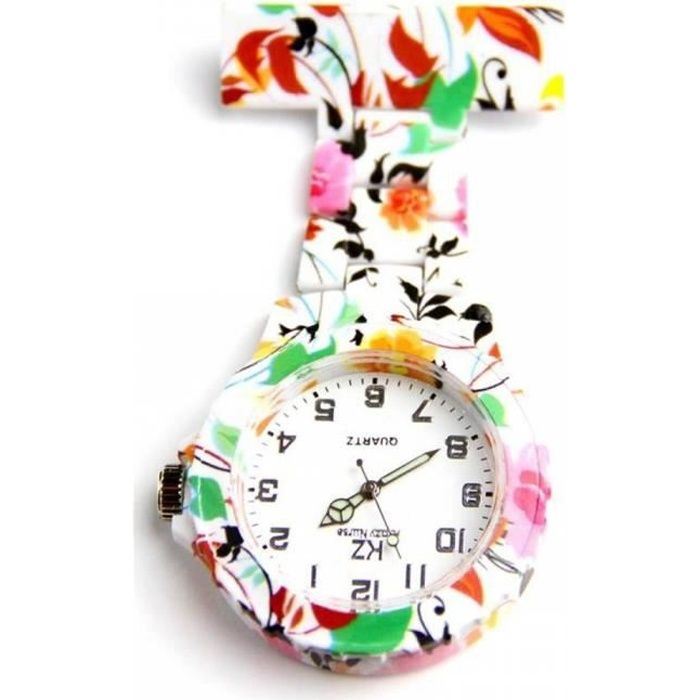 Montre Infirmière KRAZY NURSE Plastique Noir 6562