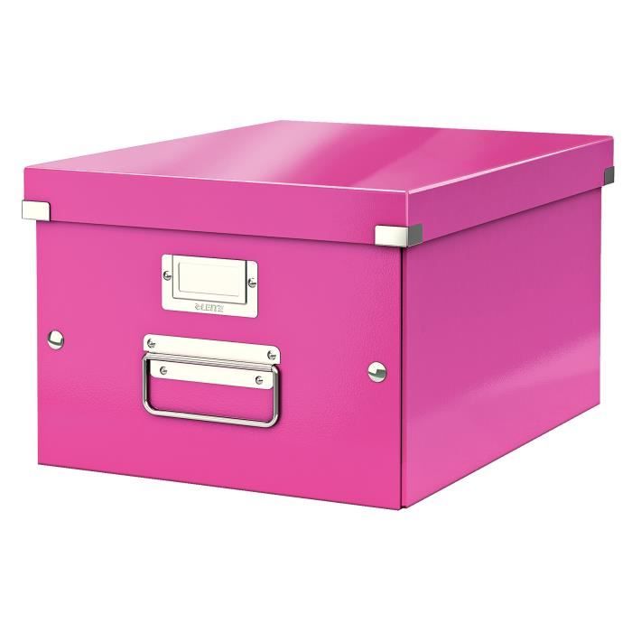 LEITZ Boîte de Rangement Click & Store A4 Rose