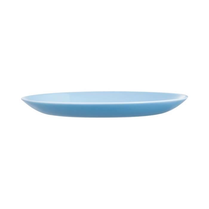 Diwali Assiette Dessert Bleu Clair D19cm (lot de 6)