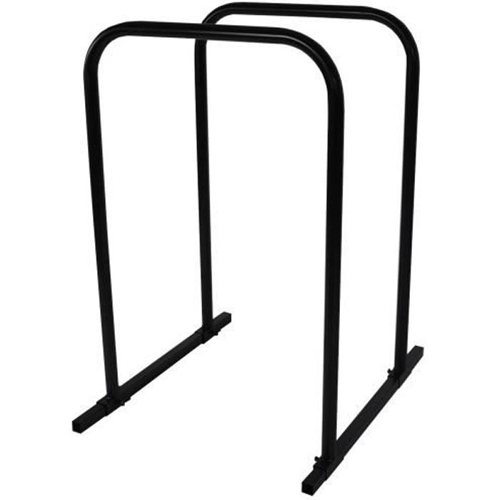 MAGNETIC MOBEL - Dip Barren Workout Push Up Dip Stand Fitness Gym Exercice Parallettes Calisthenics Equipment H 100 cm (Noir)