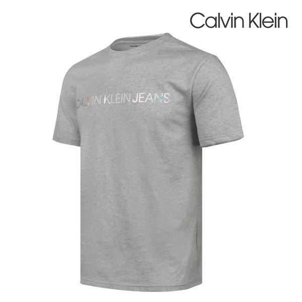 Calvin Klein T-Shirt Hologram Logo Gris