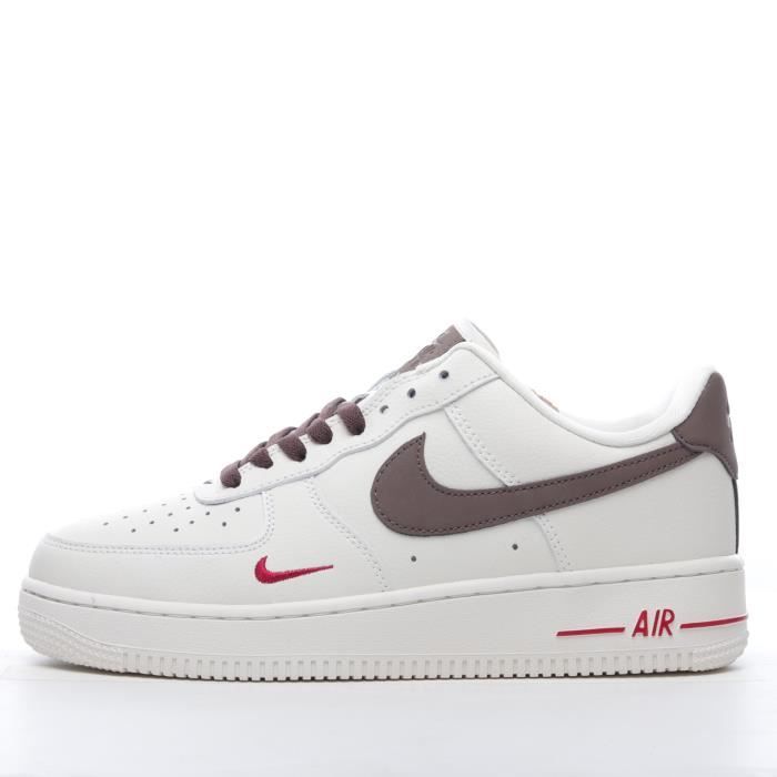 Airs-Force 1 Low 07 AF1 Premium White Brown 808788-996 BASKETS Homme Femme SZ-38