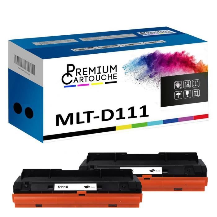 Toner MLT-D111L Noir X2 Compatible pour Samsung Xpress M 2020 Xpress M 2020 W Xpress M 2021 Xpress M 2021 W Xpress M 2022 Xpress M 2