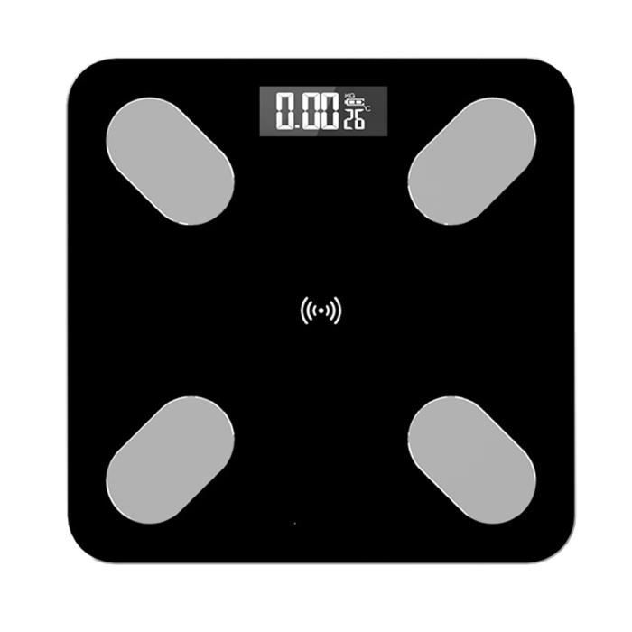 Échelle de graisse corporelle intelligente , Balance Connectée avec 5 Données Corporelles (BMI/Muscle/Eau/poids/Graisse Corporelle)