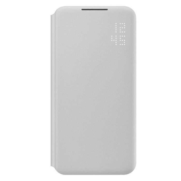 Etui Officiel Samsung Galaxy S22 Ecran LED Porte-carte Smart LED Cover Gris