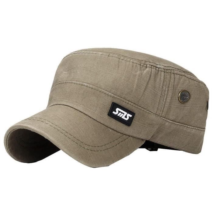 Chapeaux de Dessus Plat Trou pour Les Hommes Femme pour Le Choix Golf Chapeau de Soleil - Casquette Militaire Lavable AnVertOA346715