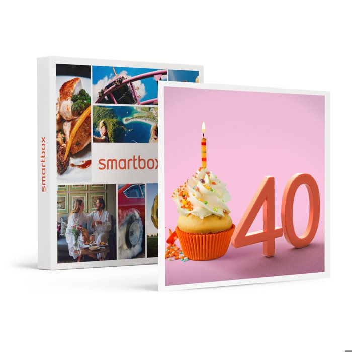 SMARTBOX - Coffret Cadeau - JOYEUX ANNIVERSAIRE ! POUR FEMME 40 ANS - 4718 escapades, repas, séances de bien-être et aventures sport