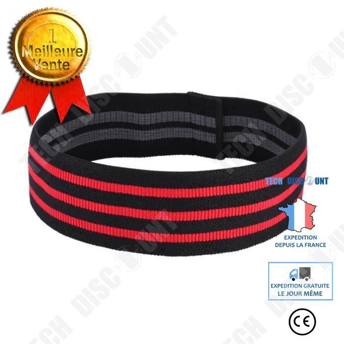 TD® Bandes de Yoga Pilates Puissance Hanches Exercice Élastiques Ceinture Sport Fitness Pratique Maison, Rouge Bande de Résistance-L