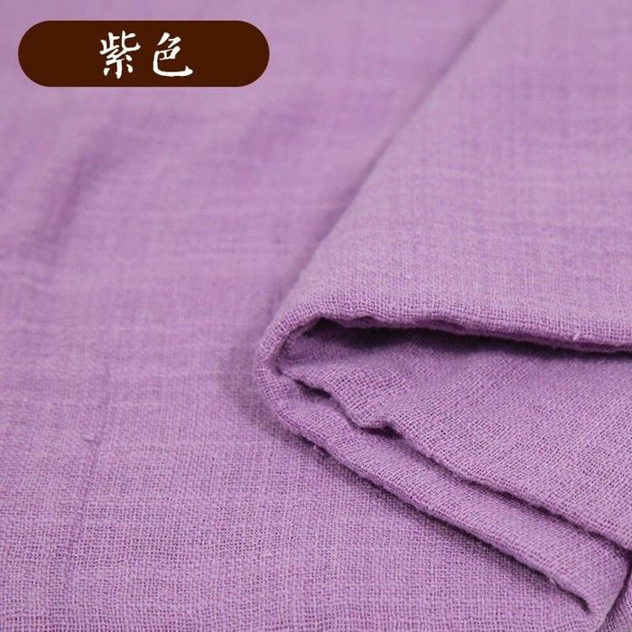 Tissu Lin-coton Uni Gris - Au Mètre - Pour Vêtements, Robes, Rideaux - Neuf