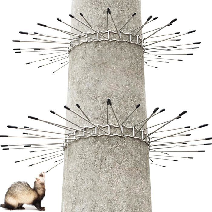 Pics Anti-pigeons 3 Mètres - 6 Barrettes Avec Pointes Inox 11cm, Flexible, Installation Facile Sur Balcon, Fenêtre, Toit