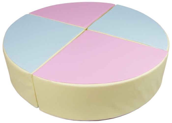 Velinda – Set De 4 Blocs De Mousse Avec Petit Pont – Jaune, Vert, Bleu, Orange – Pour Crèches Et Maternelles