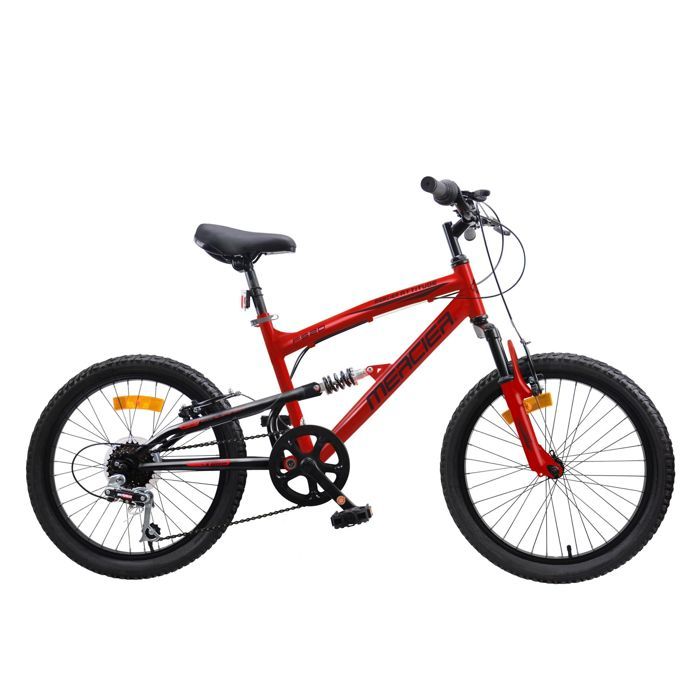 VTT 20'' MERCIER tt suspendu vitesses cadre mixte rouge