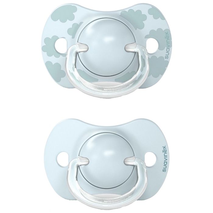 -Suavinex 2 Sucettes SX Pro 0-6 Mois (Modèle : Bleu)