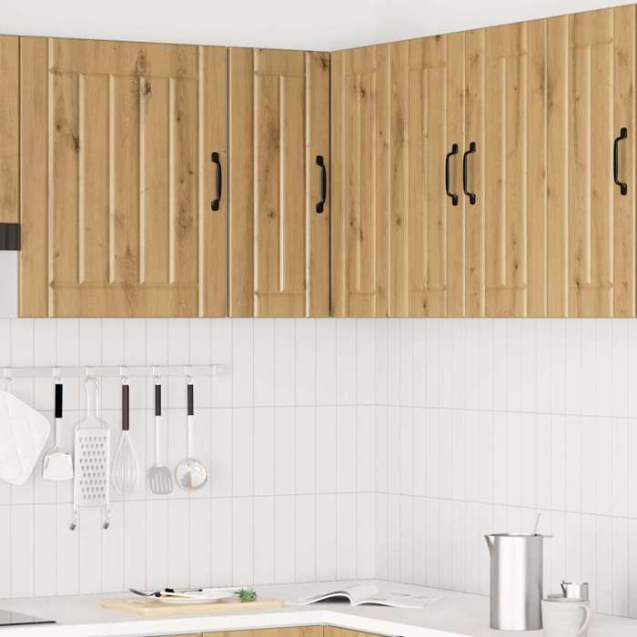 STAR - Meuble mural dangle de cuisine/Armoire haute Lucca - chêne artisanal LL339