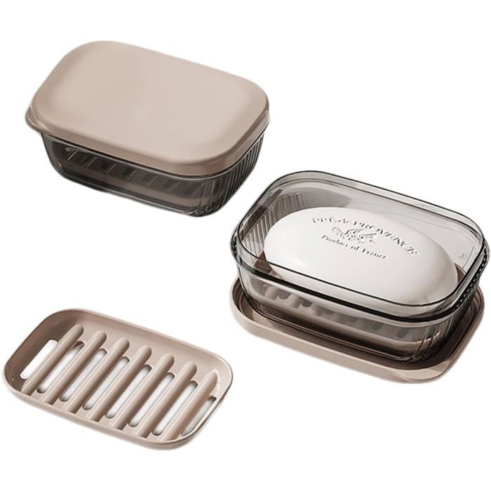 Boîte à Savon Portable de Voyage avec Couvercle Porte-Savon Étanche et Scellé pour la Maison et Autres activités de Plein Air