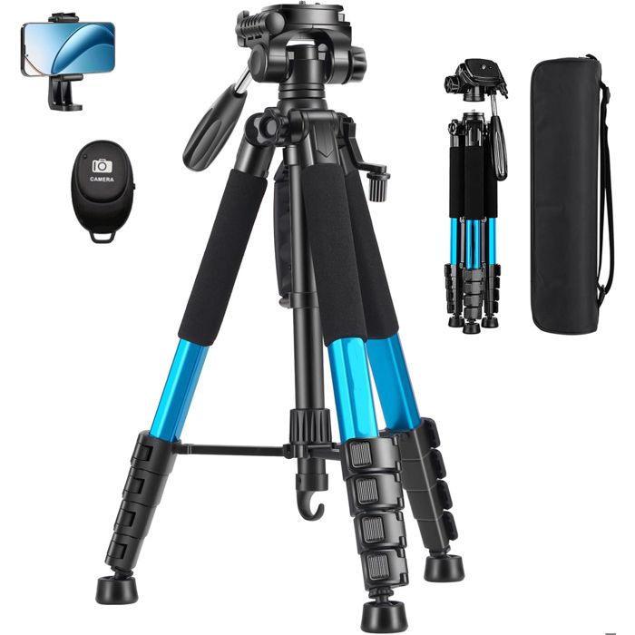 Trépied Photo Professionnel Fotopro En Aluminium - Léger, Compact, Tête Rotule