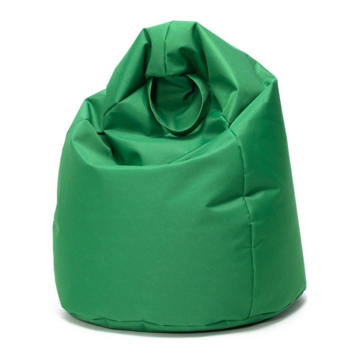 Ecopuf Pouf Poire Mini Sako Polyester - 80 x 50  cm - Vert
