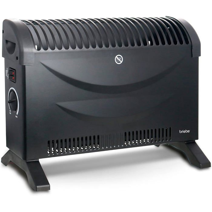 Appareil de chauffage - Petit radiateur électrique - 1200W - Portable - Convection - Blanc