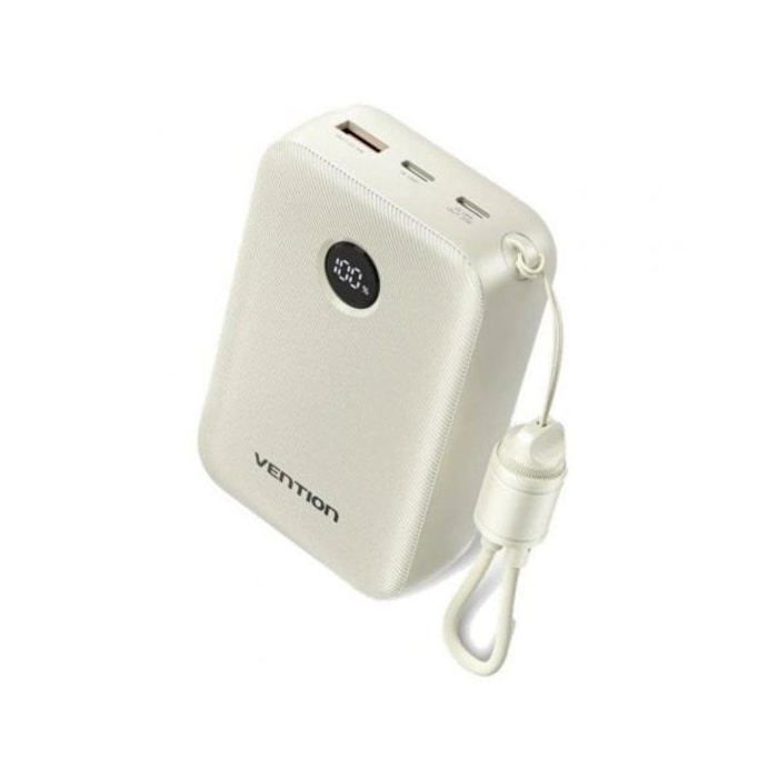 Powerbank Vention FKBN0-C 20000mAh 22.5W USB-A USB-C Beige compacto
