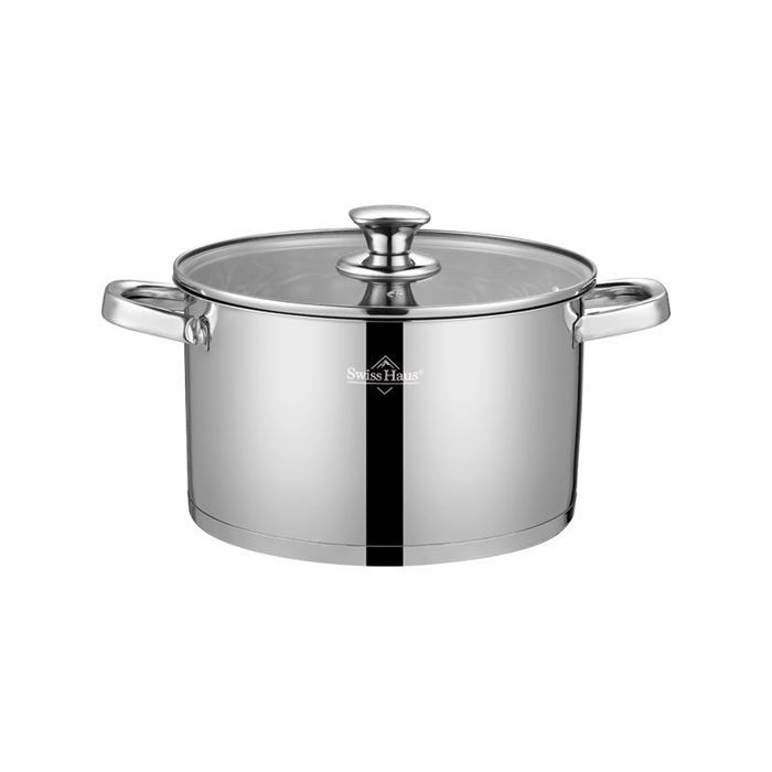 Faitout 24x14cm avec couvercle tous feux dont induction Engelberg Collection Acier Swiss Haus SH-EC24
