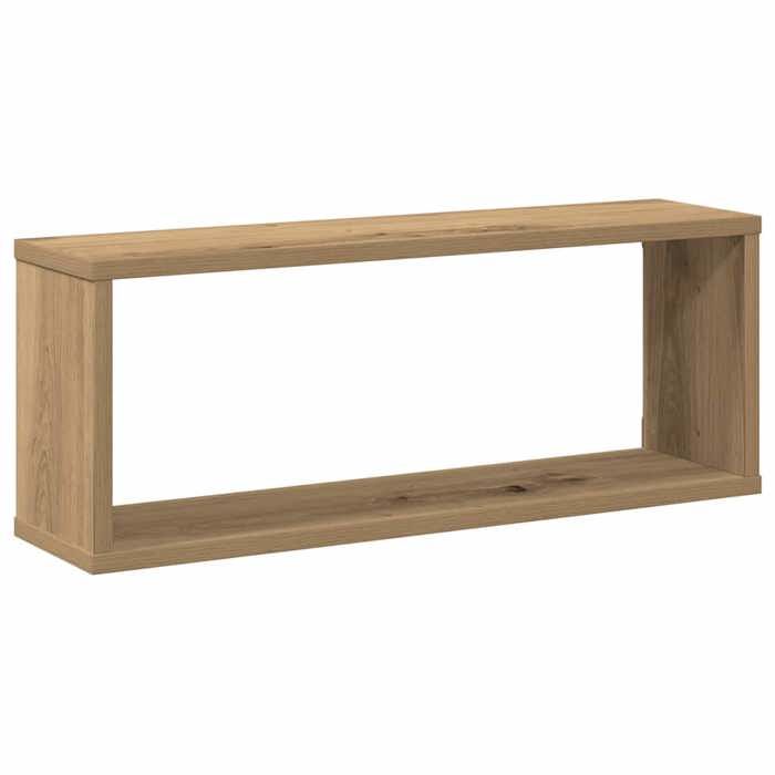 MEUBLE DE SEJOUR Brun - MODE étagères cube murales - 2 pcs - chêne artisanal 60x15x23 cm Nettoyer facile_09_4966