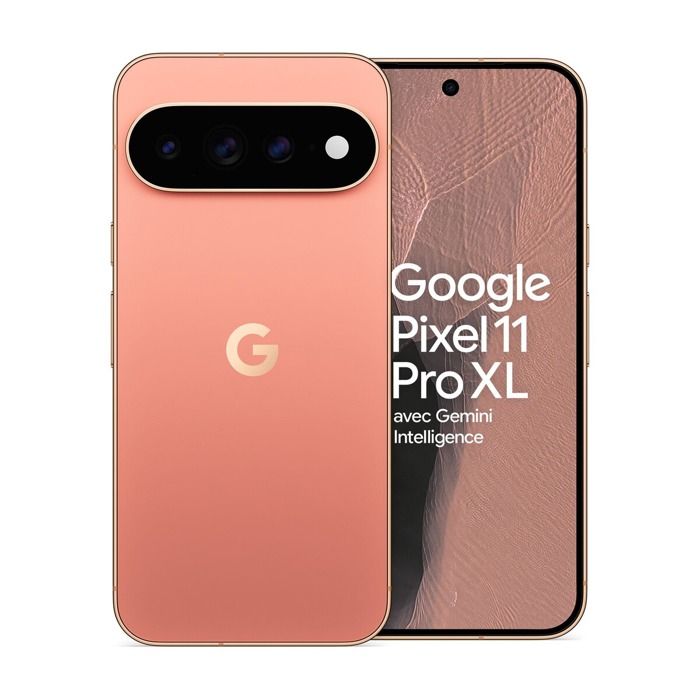Smartphone Google Pixel 11 Pro XL 6.73 OLED 5G Double SIM 512 Go Rose Pêche