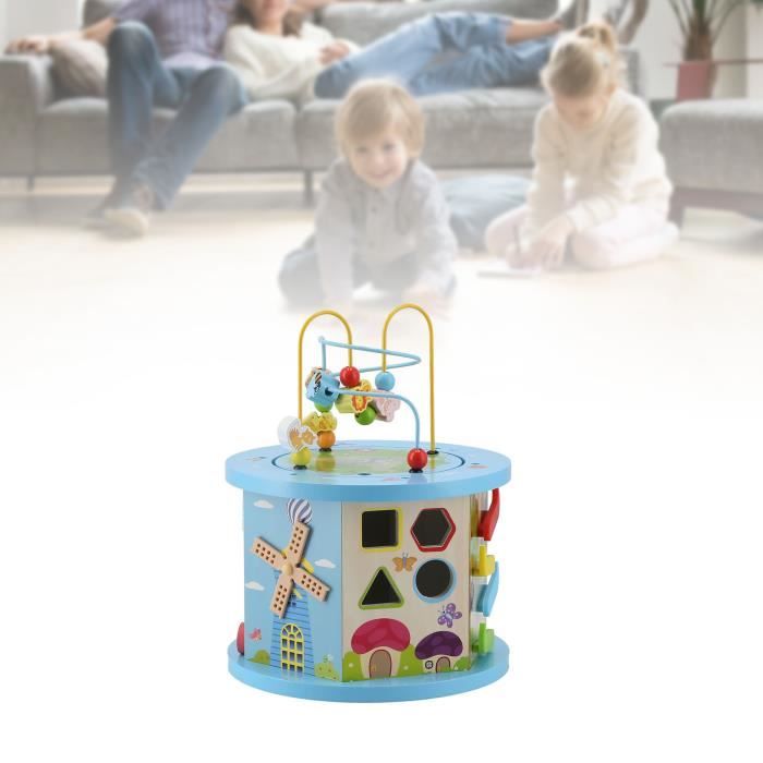 Cube d'Activité Bébé Montessori - Jouet Éveil 1 à 3 Ans en Bois Cube d'Activité Bébé Montessori - Jouet Éveil 1 à 3 Ans en Bois