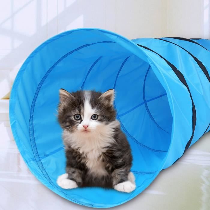 Tunnel De Jeu Interactif Exterieur D Interieur De Chiot De Chat De Compagnie Pliable Portatif Cdiscount Animalerie