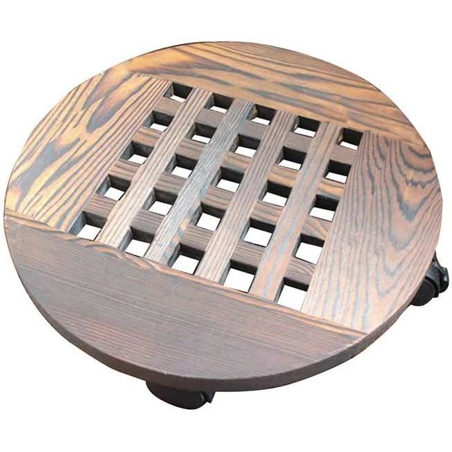 Lot De 4 Dessous De Pots En Plastique Avec Grille De Drainage - 30 Cm, Protection Racines Et Sol, Intérieur/extérieur