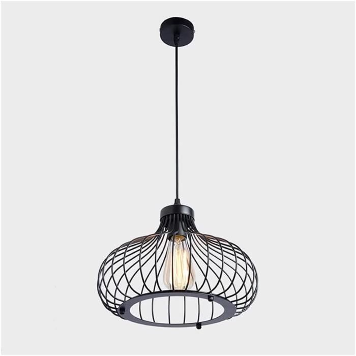 Abat-jour Suspendu Vintage En Métal - 22cm De Diamètre - Style Industriel Pour Suspension E27