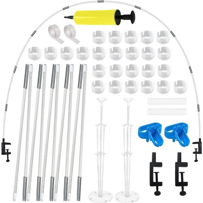 Arche De Table Réglable Noire - Support Suspendu Pour Décorations Mariage, Anniversaire Et Fêtes