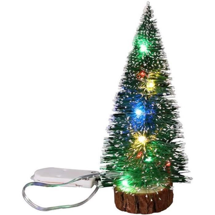 Mini Sapin De Noël Petit Sapin De Noël Artificiel Avec Guirlandes