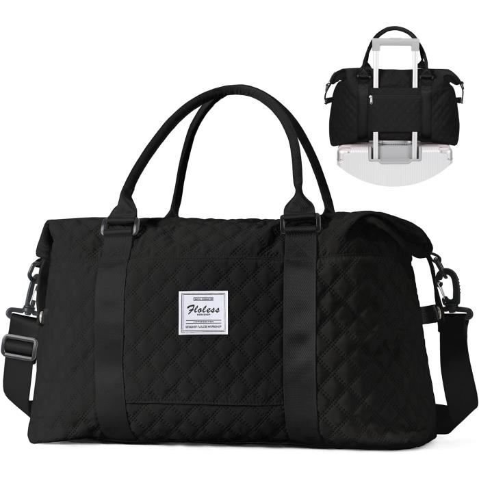 Grand Sac De Voyage De Sport – 50cm – Nylon Noir – Unixinu – Cabine