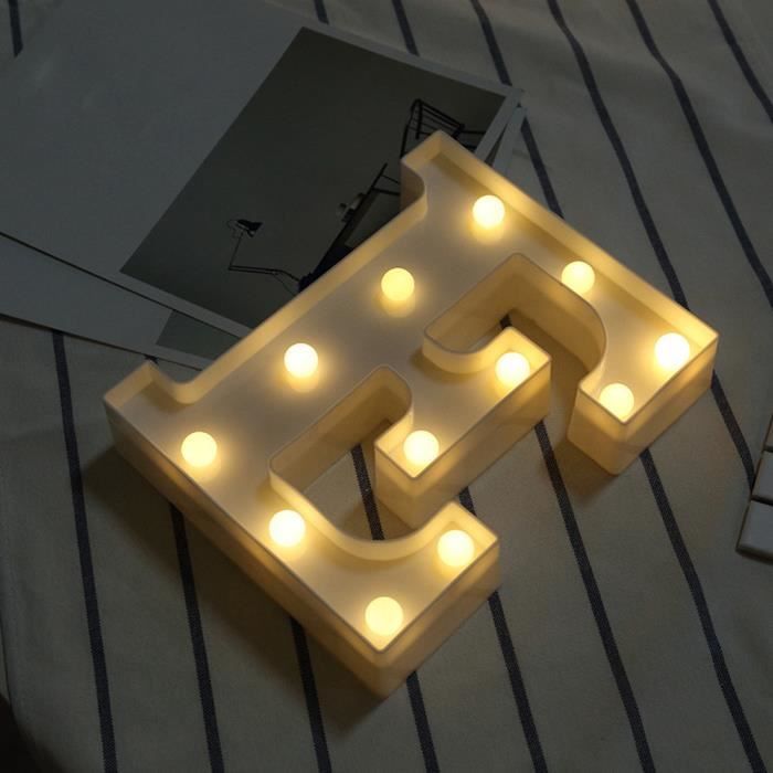 Grand DEL Light Up Alphabet Lettre numéro Lumières Debout Suspendu Mariage UK