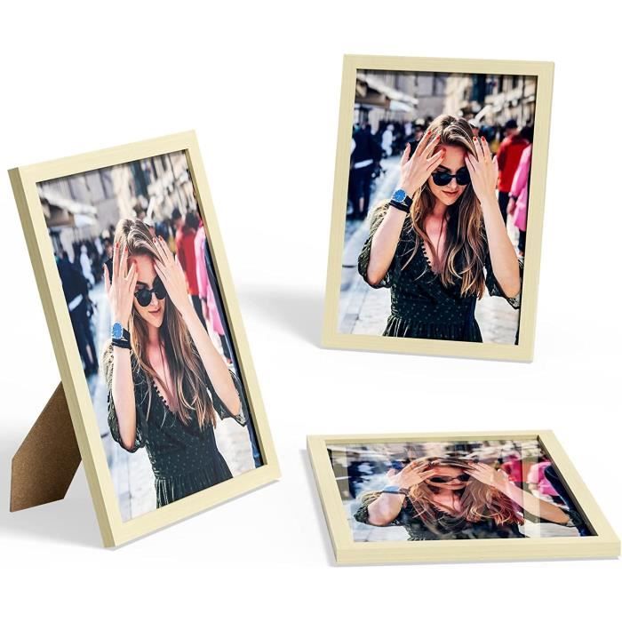 Cadre Photo A4, 21 X 30 Cm Cadres De Certificat En Aluminium Noir Pour