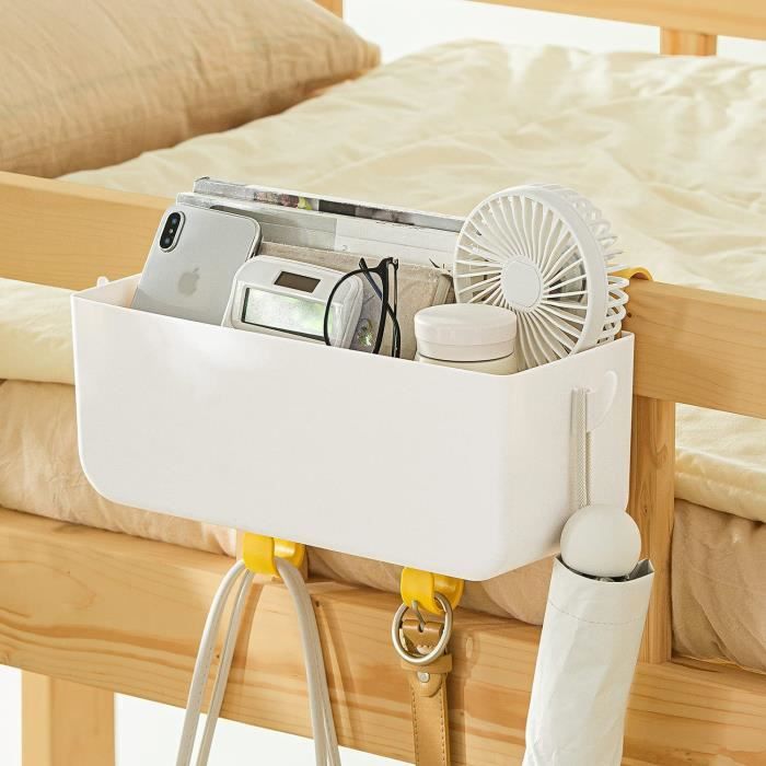 Eawfgtuw - Panier De Rangement Empilable Avec Poignée - Plastique - Dimensions 16.5x16.5x10.5 Cm - Pour Organisation Maison, Bureau, Bricolage - Rose Et Autres Couleurs - 3
