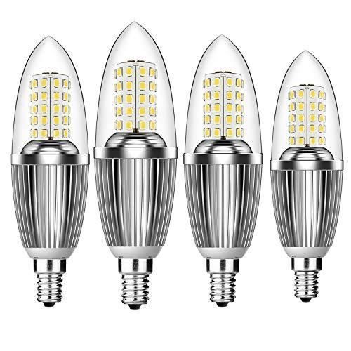 Hzsane Ampoule LED en Forme de Bougie E14 12W, Équivalent 100W Ampoule  Incandescente, 6000K Blanc Lumière du Jour, 1200Lm, Ampoule L - Cdiscount  Maison