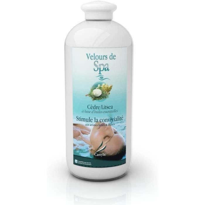 Velours de Spa Cèdre Litsea Fragrances à base d'Huiles Essentielles