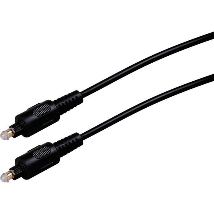 SOUNDFAM Câble Audio Optique à 90 Degrés Avec Prise à Angle Droit Rotative à 360 ° Pour Barre De Son TV 1,8 M Rouge Vin