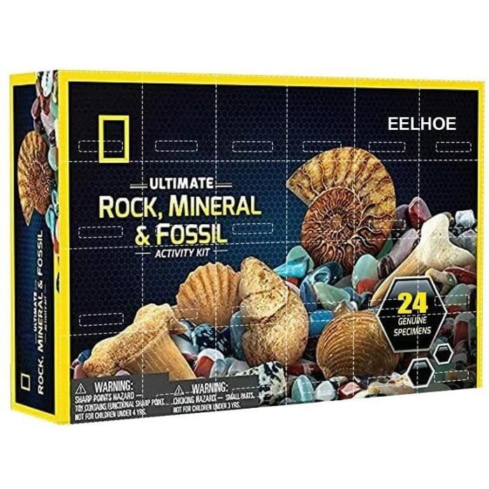 Calendrier Mineraux 2023 Calendrier De L'avent 24 Jours 2021 Kit Éducatif Pour Enfants Sur Les  Minéraux De Roche Cristalline Et Les Fossiles - Cdiscount Beaux-Arts Et  Loisirs Créatifs