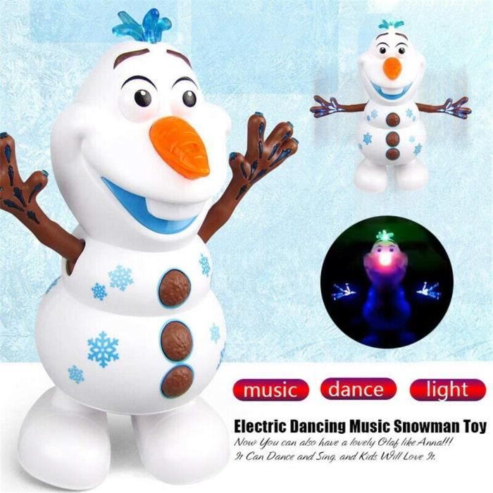 éclairage de musique de danse électrique Jouet de bonhomme de neige de musique de danse électrique 